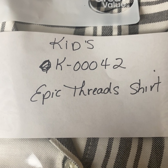 EPIC THREADS Plaided Black & White Kid Size M - Picture 9 of 9